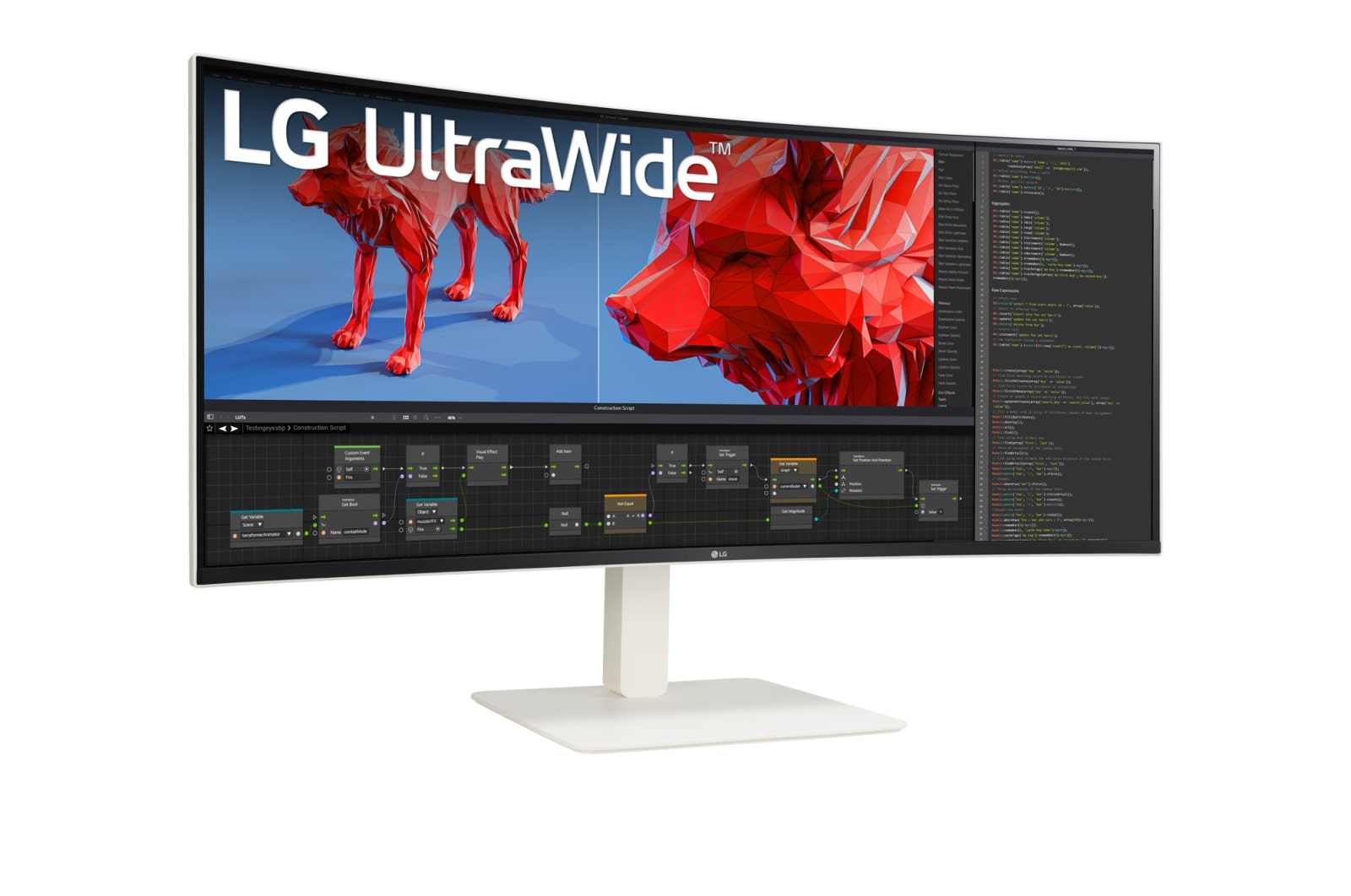 LG 38" UltraWide? QHD+ (3840x1600) Curved monitor, 38WR85QC-W