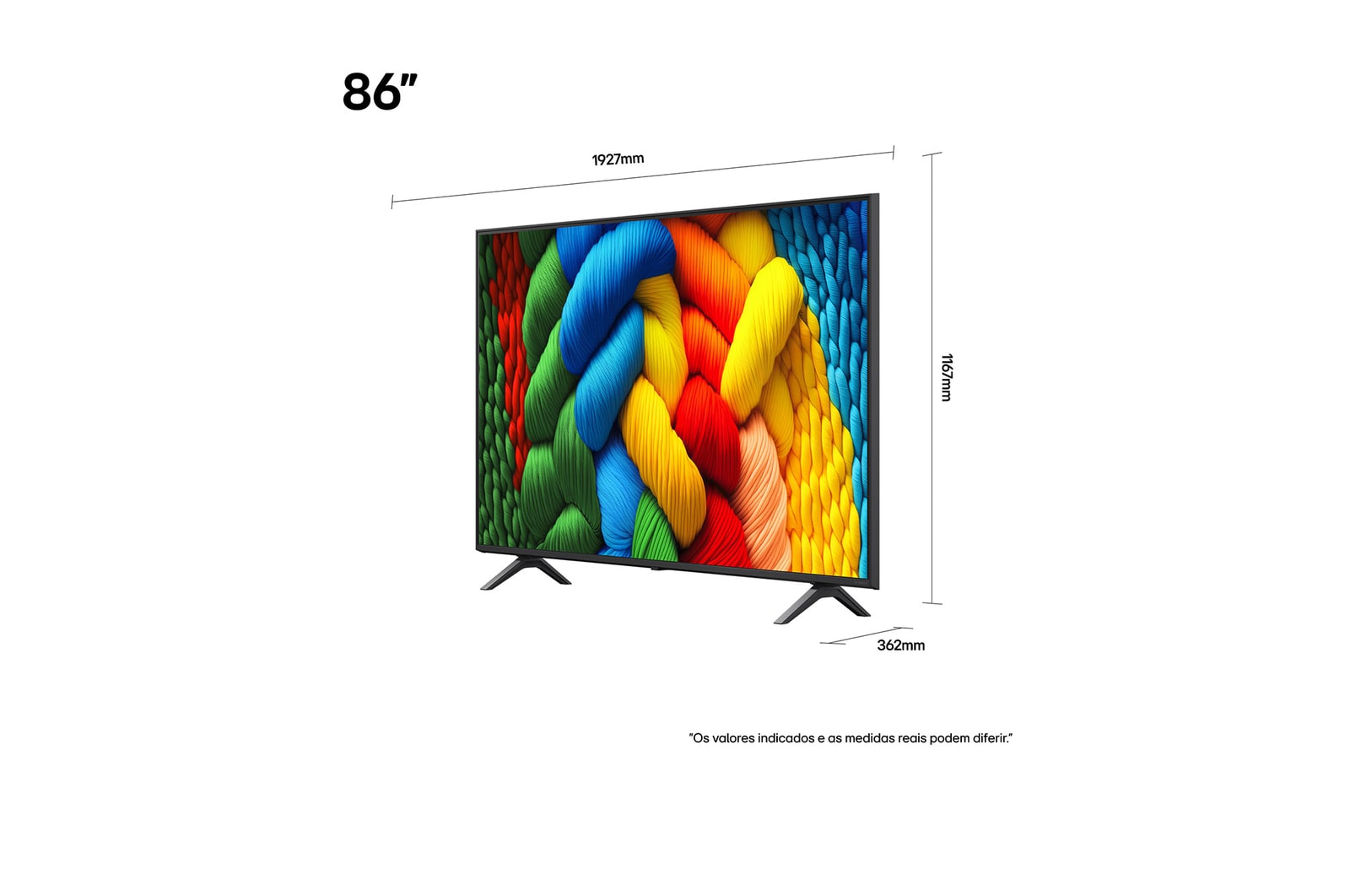 Compara??o antes e depois de como o LG 4K Super Upscaling melhora a qualidade da imagem. Dois painéis mostrando a mesma imagem de um pássaro colorido pousado em um galho em uma floresta; o painel da direita está desbotado. O título fala sobre como o 4K Super Upscaling melhora a resolu??o, o brilho e a nitidez. 