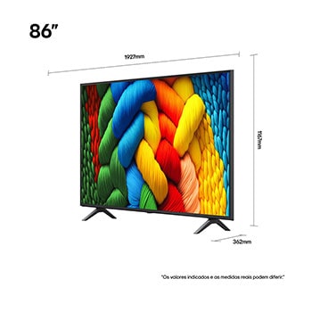 Compara??o antes e depois de como o LG 4K Super Upscaling melhora a qualidade da imagem. Dois painéis mostrando a mesma imagem de um pássaro colorido pousado em um galho em uma floresta; o painel da direita está desbotado. O título fala sobre como o 4K Super Upscaling melhora a resolu??o, o brilho e a nitidez. 