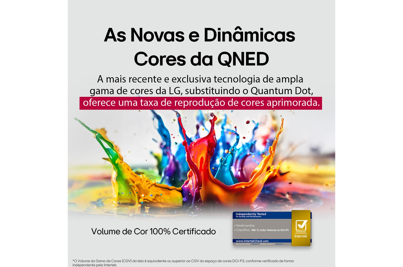 O processador alpha 8 AI Gen2 se ilumina de laranja e rosa, e raios de luz coloridos saem dele. O título fala sobre como o processador oferece qualidade 4K, cores e brilho impressionantes. O texto da imagem diz que o processamento neural de IA da NPU é aproximadamente 1,7 vez maior e que a opera??o da CPU é 1,4 vez mais rápida.