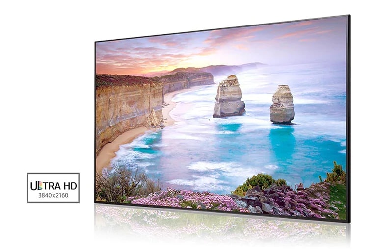 UHD proporciona clareza superior e detalhes nítidos, mesmo em curtas distancias de visualiza??o1