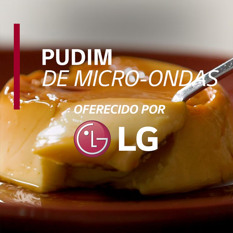 Pudim delicioso feito no micro-ondas LG do Brasil? Temos! Nunca foi t?o fácil preparar a sobremesa perfeita.