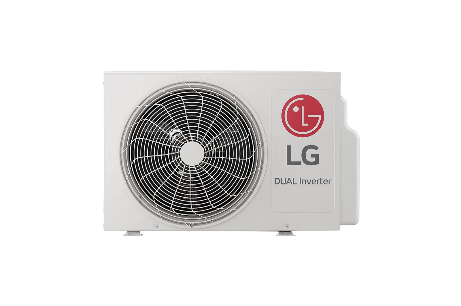 Condensadora do Ar-Condicionado LG AI Dual Inverter Voice Bi-Split Frio 9.000 BTU 220V modelo S32Q16SA181 visto de frente