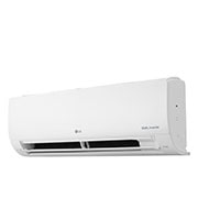 Evaporadora do Ar-Condicionado LG AI Dual Inverter Voice Bi-Split Frio 9.000 BTU 220V modelo S32Q16SA181 visto de frente com a aleta aberta