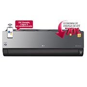 Vista frontal de Ar condicionado Split LG DUAL Inverter VOICE ARTCOOL 24.000 Quente/Frio 220V S4-W24KERP1