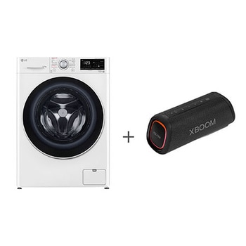washier and dryer + soundbar front view