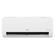 Evaporadora do Ar-Condicionado LG AI Dual Inverter Voice 9.000 BTU Frio 220V modelo S3-Q09AA33A visto de frente com a aleta aberta