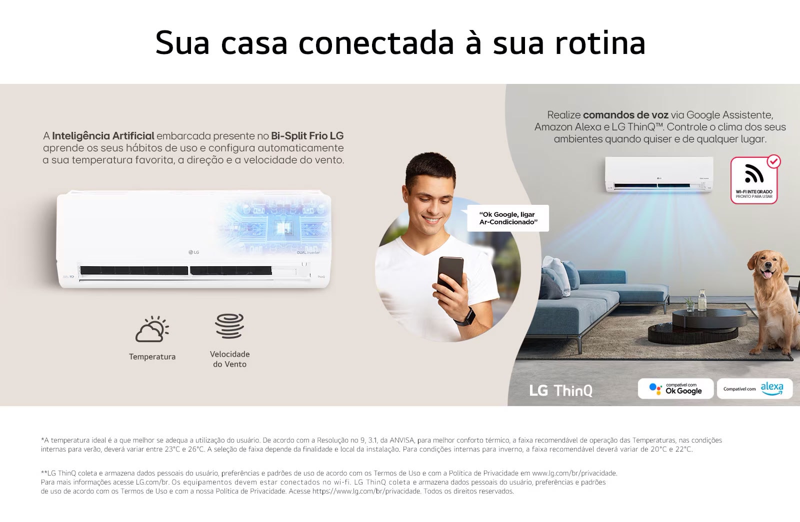 No canto esquerdo imagem ilustrativa com demonstra??o da inteligência artificial embarcada. 