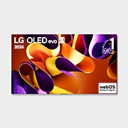 LG OLED evo AI TV, OLED G4’ün ?nden g?rünümü. Ekranda 11 Y?ld?r Dünyan?n 1 Numaral? OLED’i Amblemi ve webOS Re:New Program logosu.