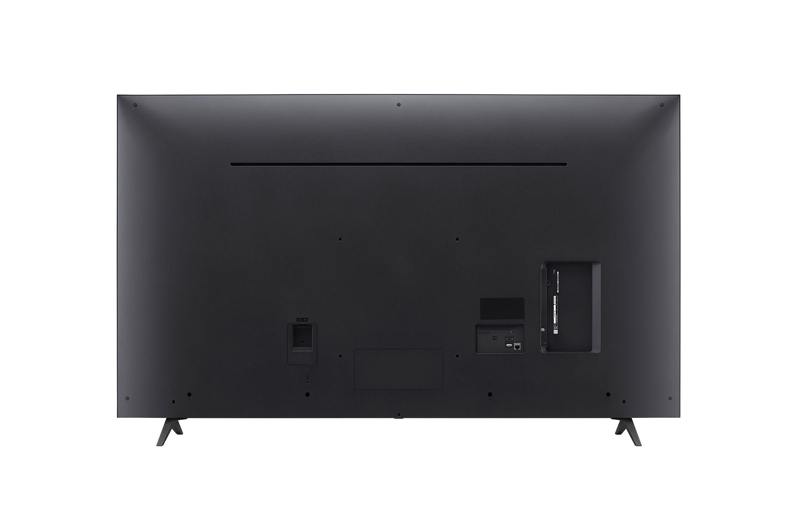 Vista traseira da TV LG UHD, UT80