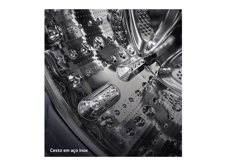 Maior durabilidade com o cesto 100% em a?o inox