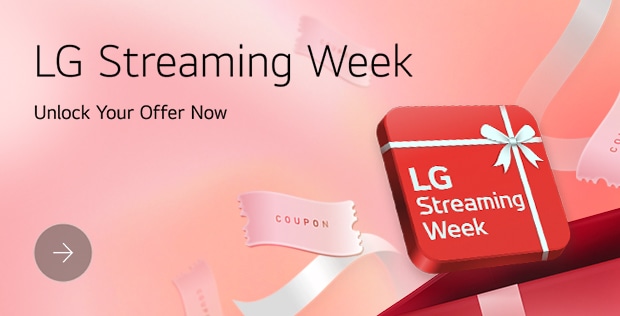 A red box is placed with text saying "LG Streaming Week" on it.