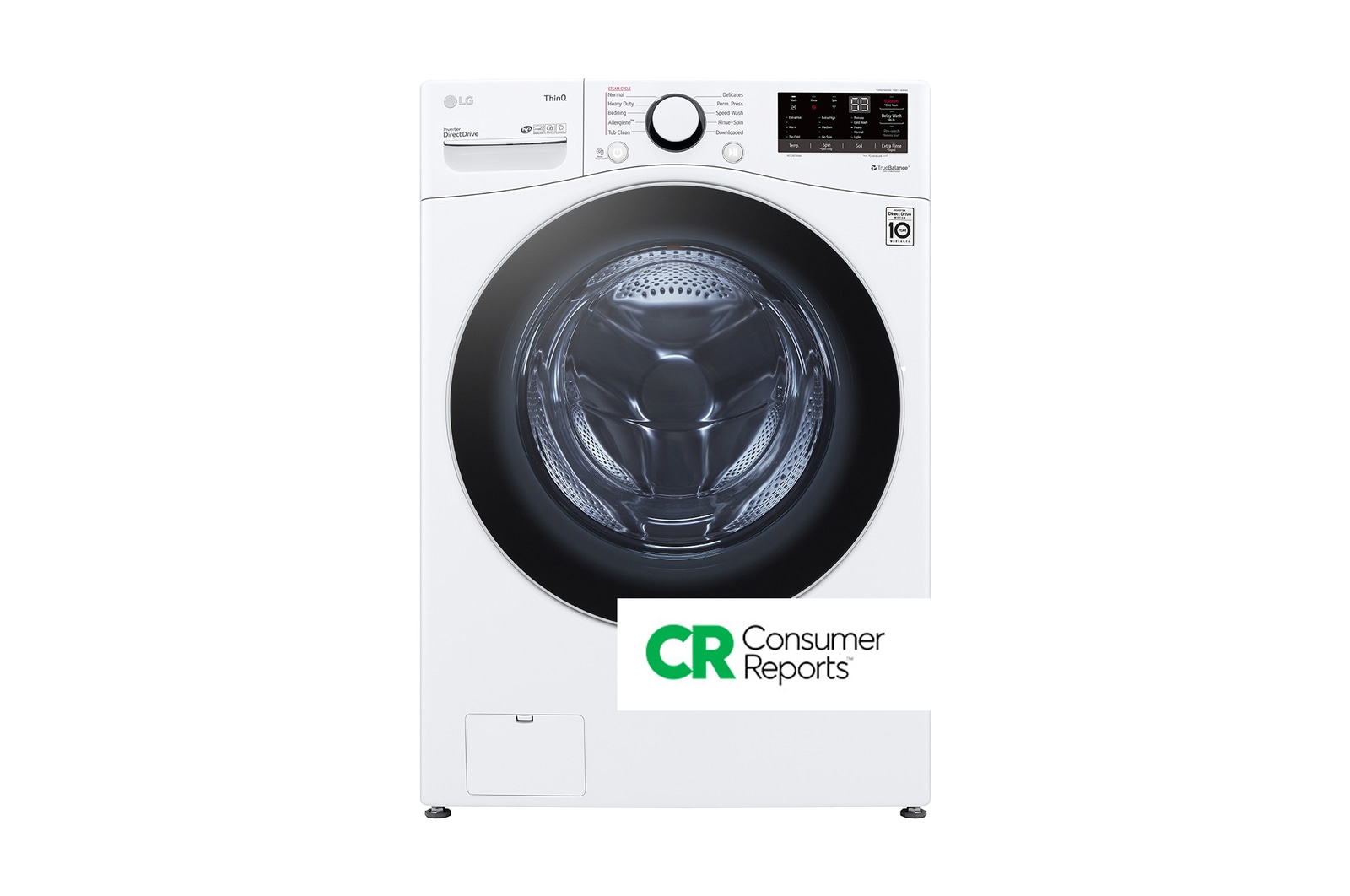 LG 5.2 cu.ft. Ultra Large Capacity Front Load Washer with AI DD?, WM3600HWA
