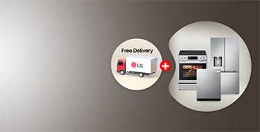 Free Delivery on select LG Kitchen Appliance bundles