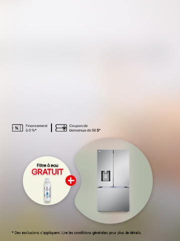 Achetez un réfrigérateur à portes fran?aises 