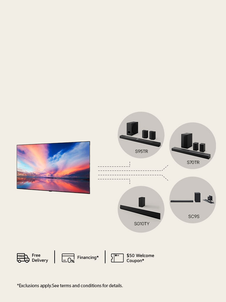 Buy any LG TV with select Soundbars and save up to $1000 off