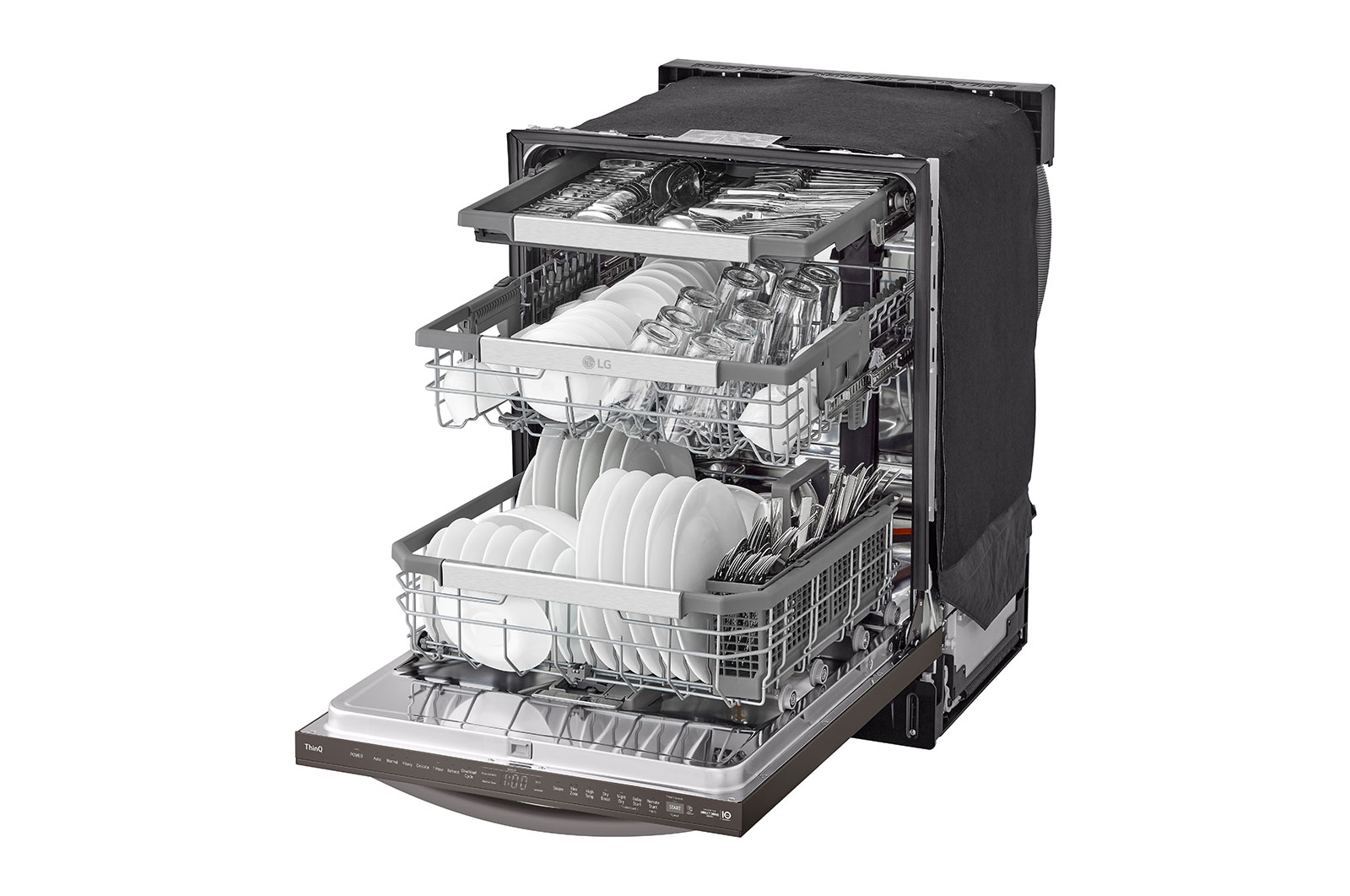 LG Smart Top Control Dishwasher with 1-Hour Wash & Dry, QuadWash? Pro?, TrueSteam? and Dynamic Heat Dry??, LDTH7972D