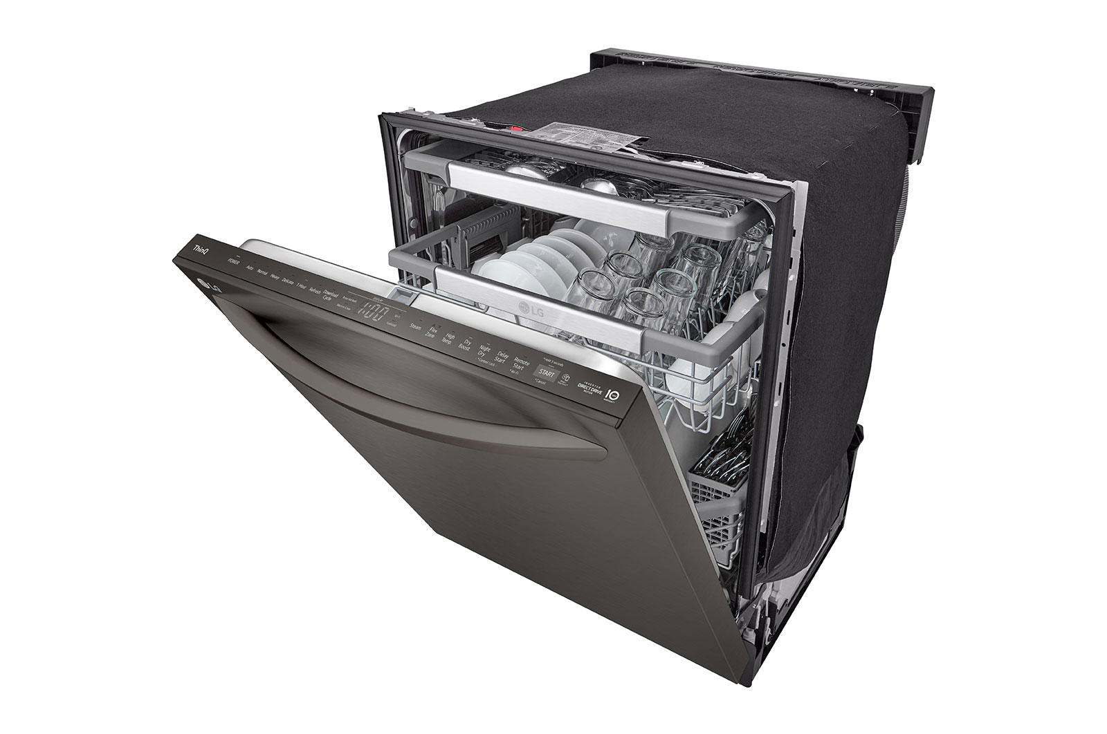 LG Smart Top Control Dishwasher with 1-Hour Wash & Dry, QuadWash? Pro?, TrueSteam? and Dynamic Heat Dry??, LDTH7972D