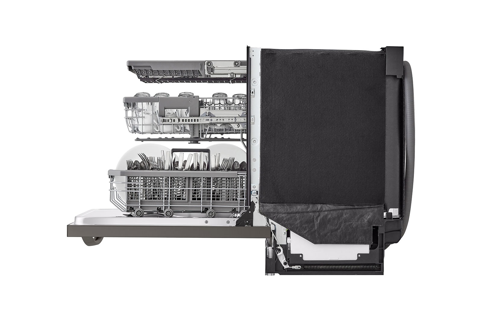LG Smart Top Control Dishwasher with 1-Hour Wash & Dry, QuadWash? Pro?, TrueSteam? and Dynamic Heat Dry??, LDTH7972D