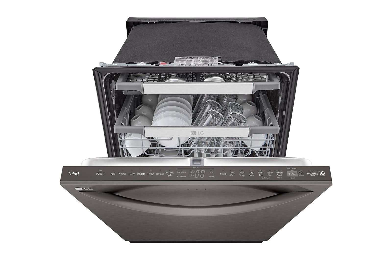 LG Smart Top Control Dishwasher with 1-Hour Wash & Dry, QuadWash? Pro?, TrueSteam? and Dynamic Heat Dry??, LDTH7972D