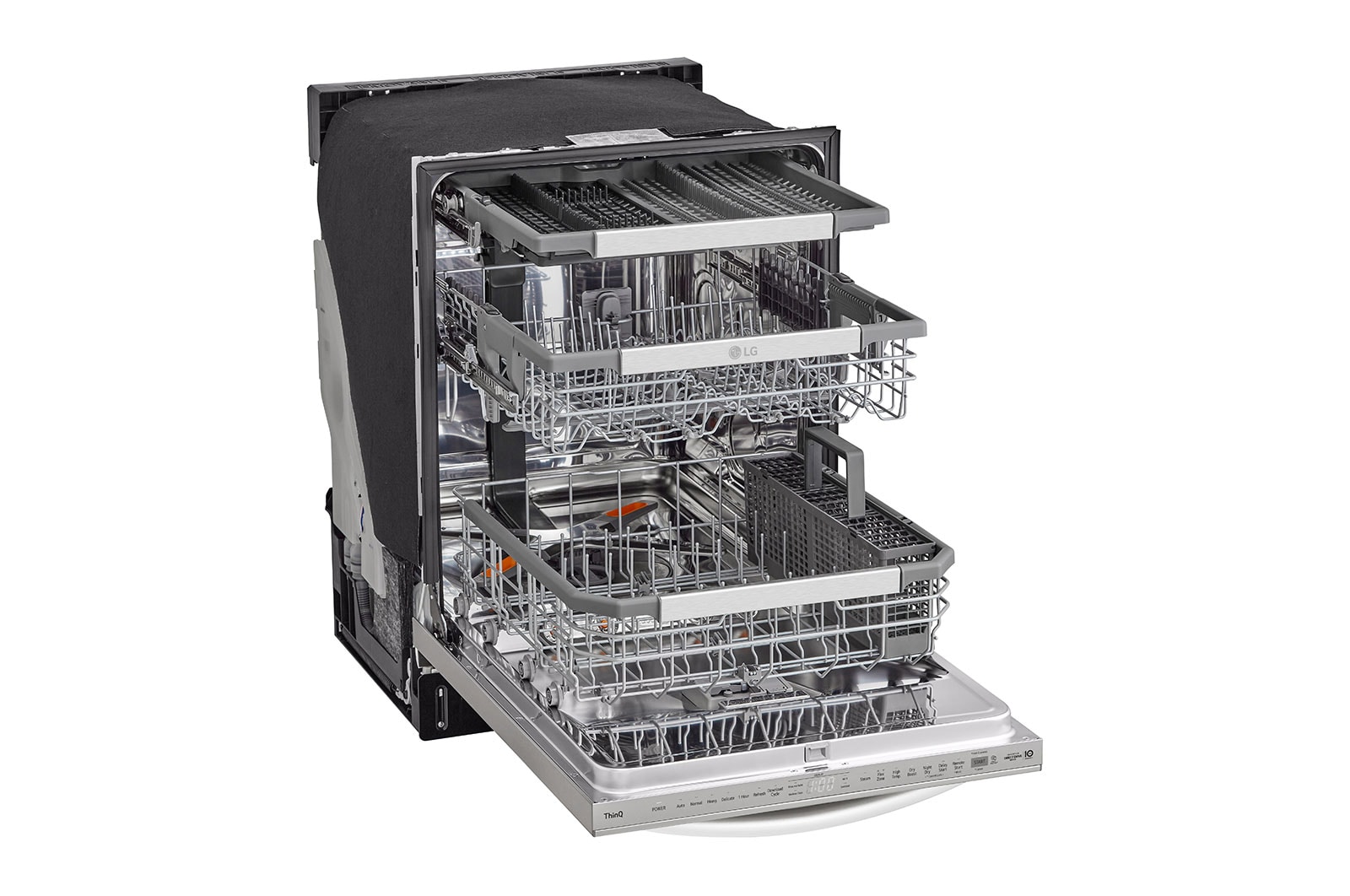 LG Smart Top Control Dishwasher with 1-Hour Wash & Dry, QuadWash Pro?, TrueSteam?, and Dynamic Heat Dry?, LDTH7972S
