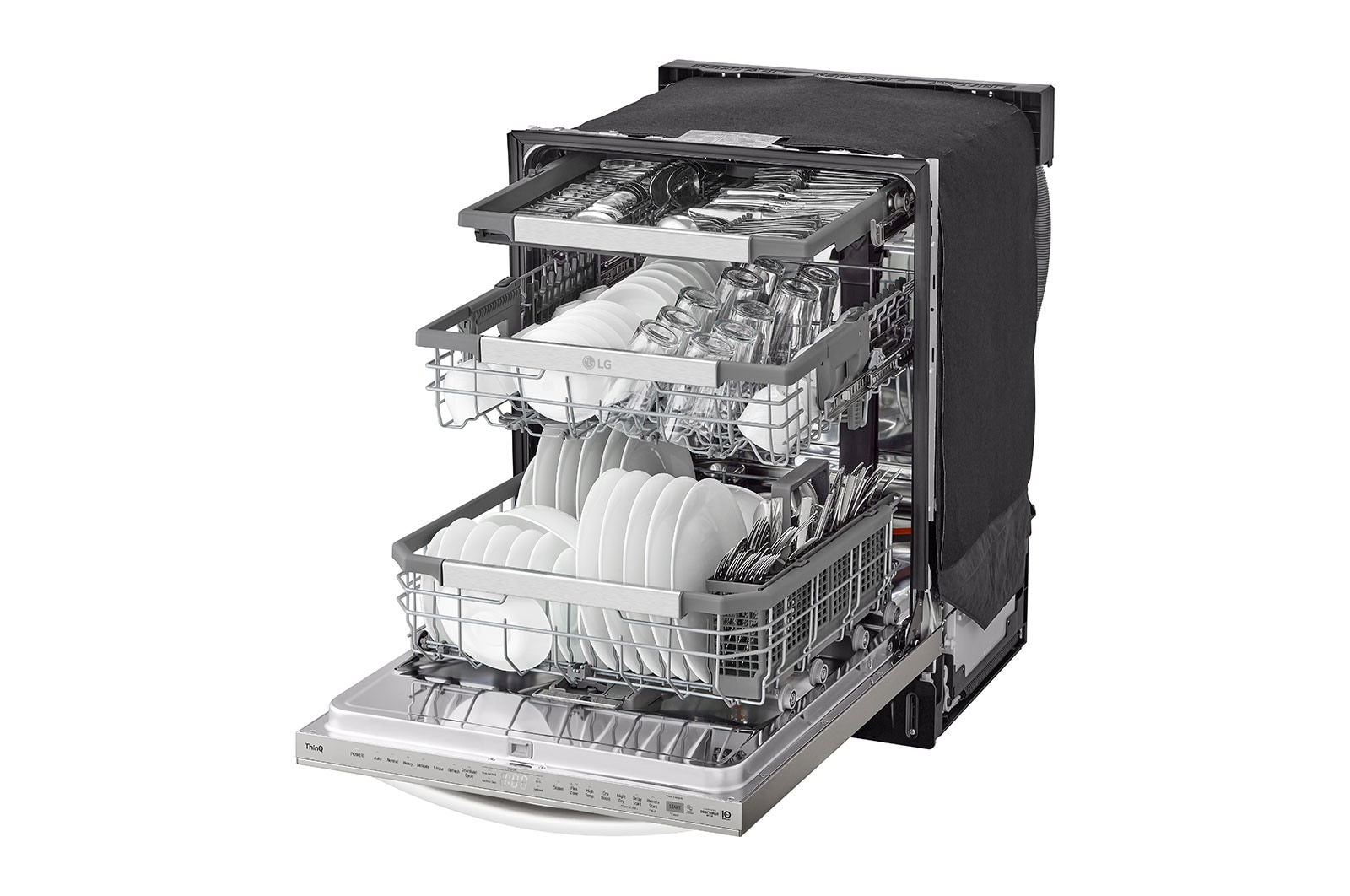 LG Smart Top Control Dishwasher with 1-Hour Wash & Dry, QuadWash Pro?, TrueSteam?, and Dynamic Heat Dry?, LDTH7972S