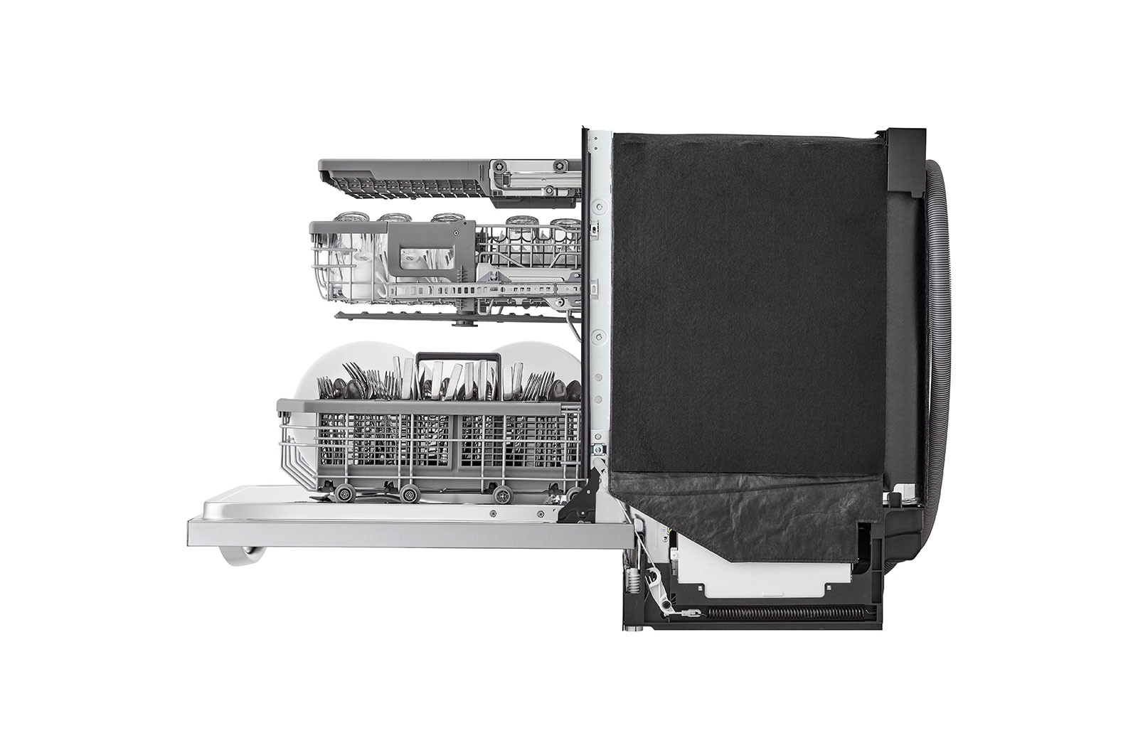 LG Smart Top Control Dishwasher with 1-Hour Wash & Dry, QuadWash Pro?, TrueSteam?, and Dynamic Heat Dry?, LDTH7972S
