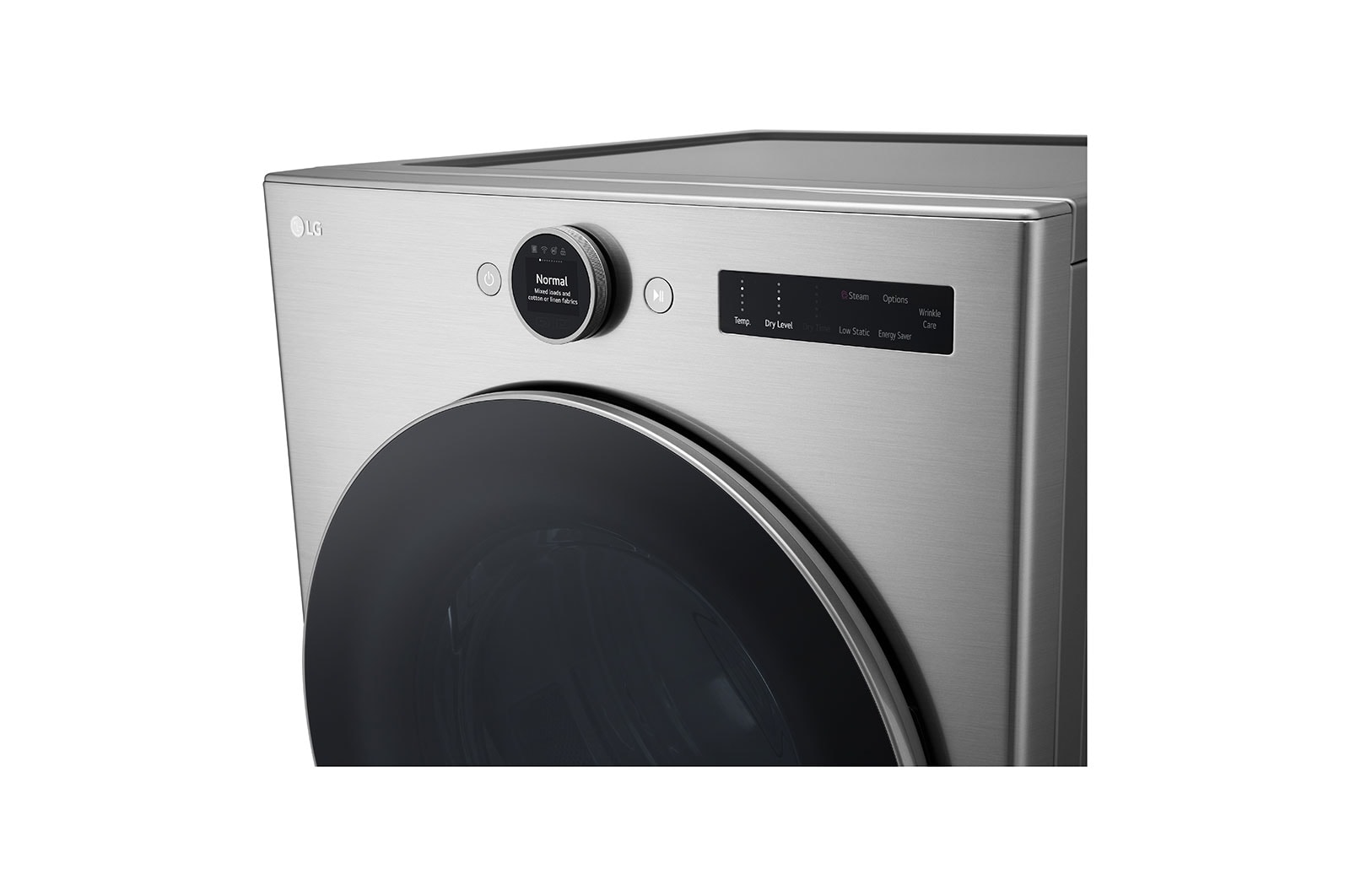 LG 7.4 cu. ft. Ultra Large Capacity Smart Front Load Electric ENERGY STAR<sup>?</sup> Dryer with Sensor Dry & Steam Technology, DLEX5500V
