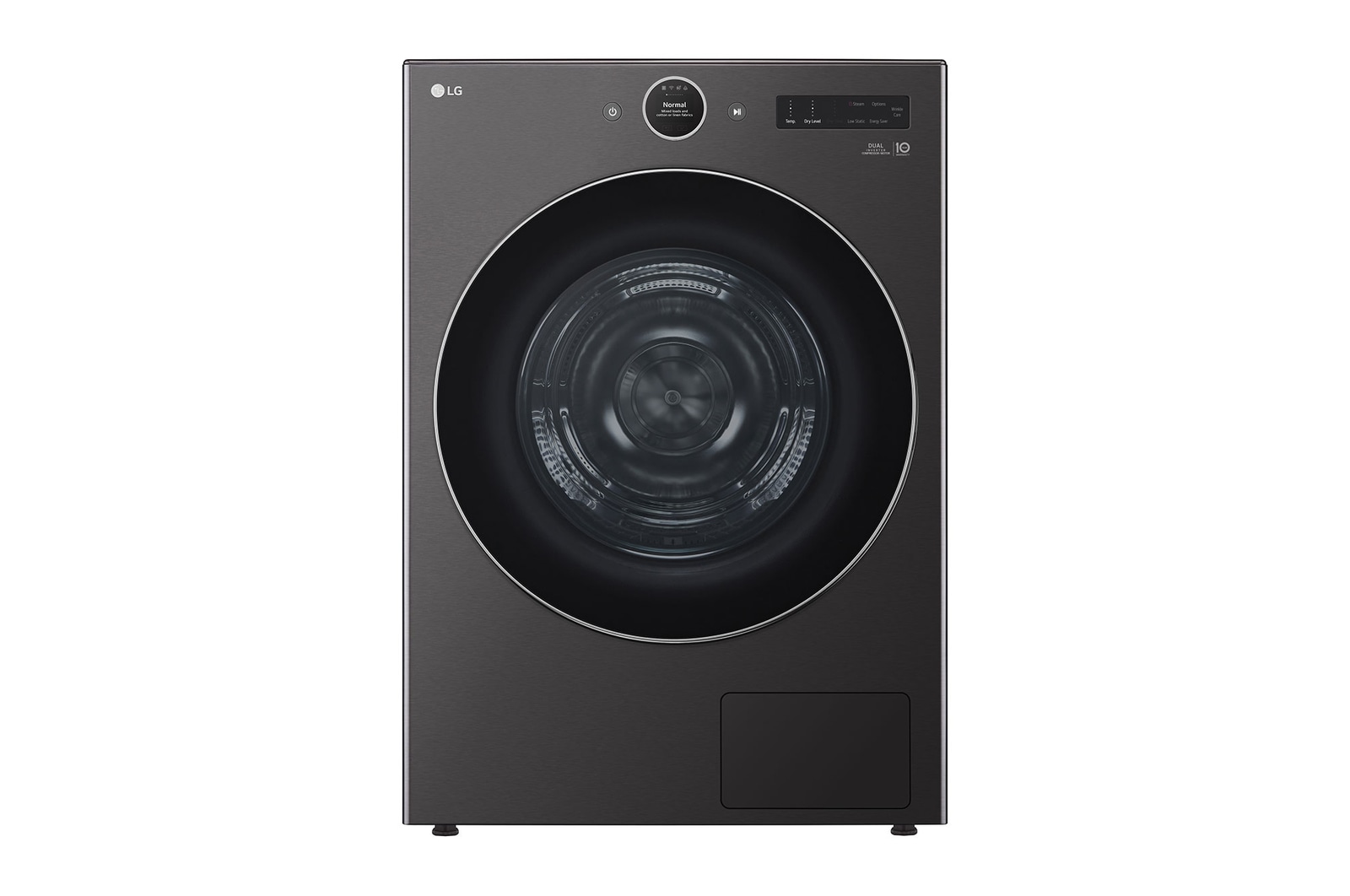 Front view of 7.8 cu.ft 6-Motion DirectDrive?Dryer with Heat Pump, DLHC6702B