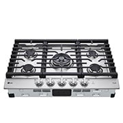 LG 30” Smart Gas Cooktop with UltraHeat? 22K BTU Dual Burner and LED Knobs, CBGJ3027S