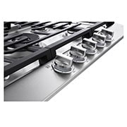 LG 30” Smart Gas Cooktop with UltraHeat? 22K BTU Dual Burner and LED Knobs, CBGJ3027S