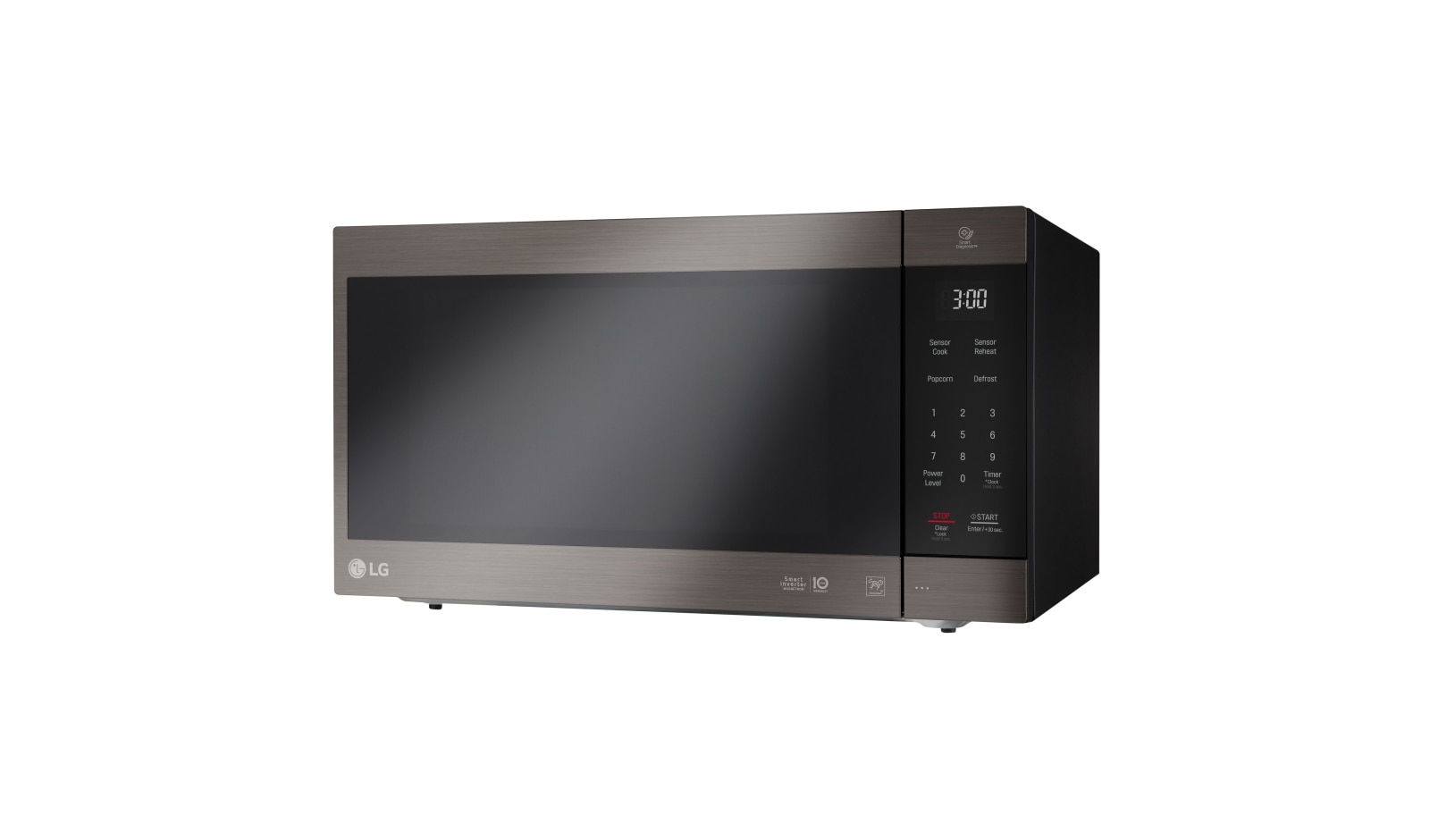 LG Black Stainless Steel Series 2.0 cu. ft. NeoChef? Countertop Microwave with Smart Inverter and EasyClean?, LMC2075BD