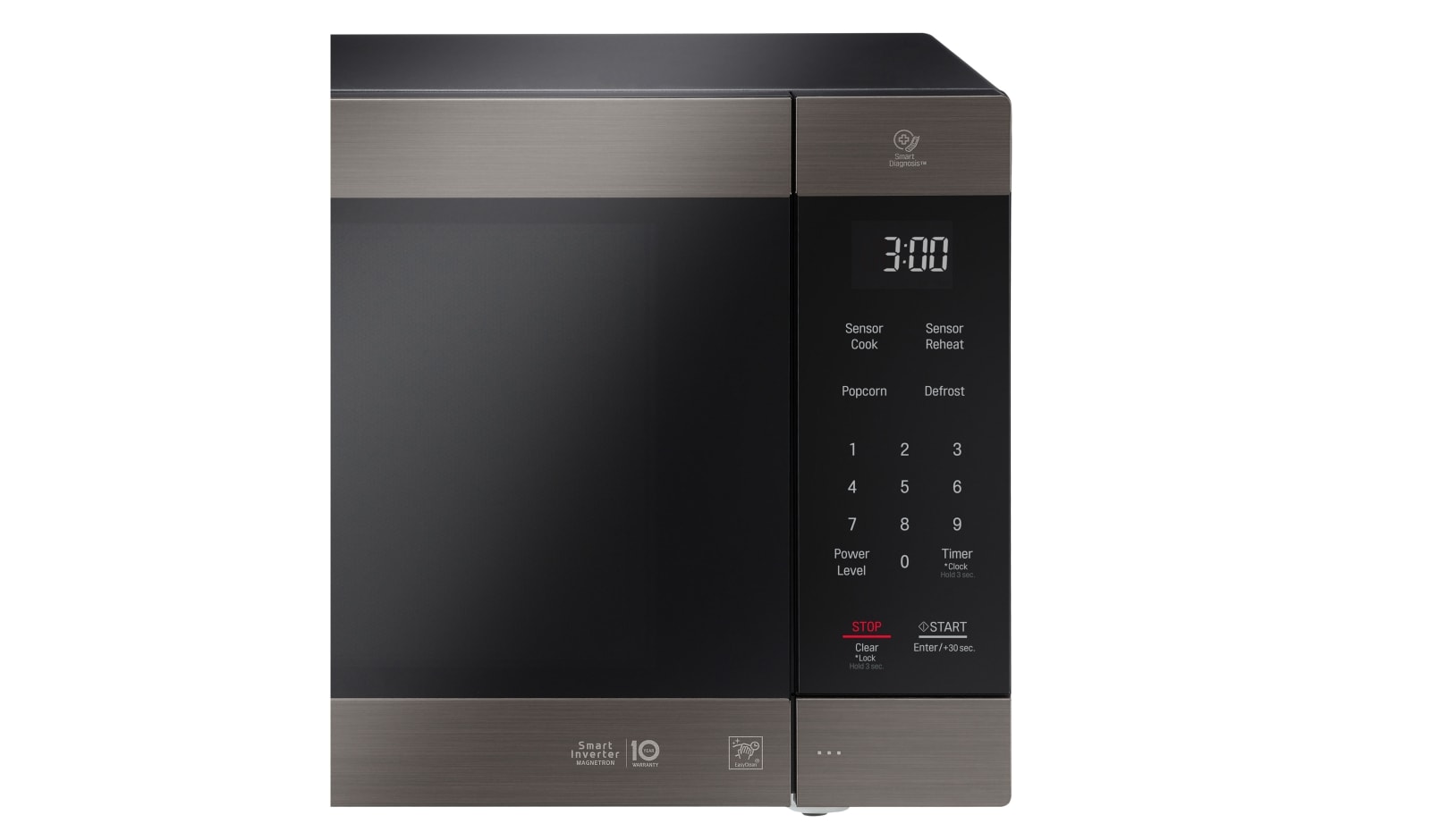 LG Black Stainless Steel Series 2.0 cu. ft. NeoChef? Countertop Microwave with Smart Inverter and EasyClean?, LMC2075BD