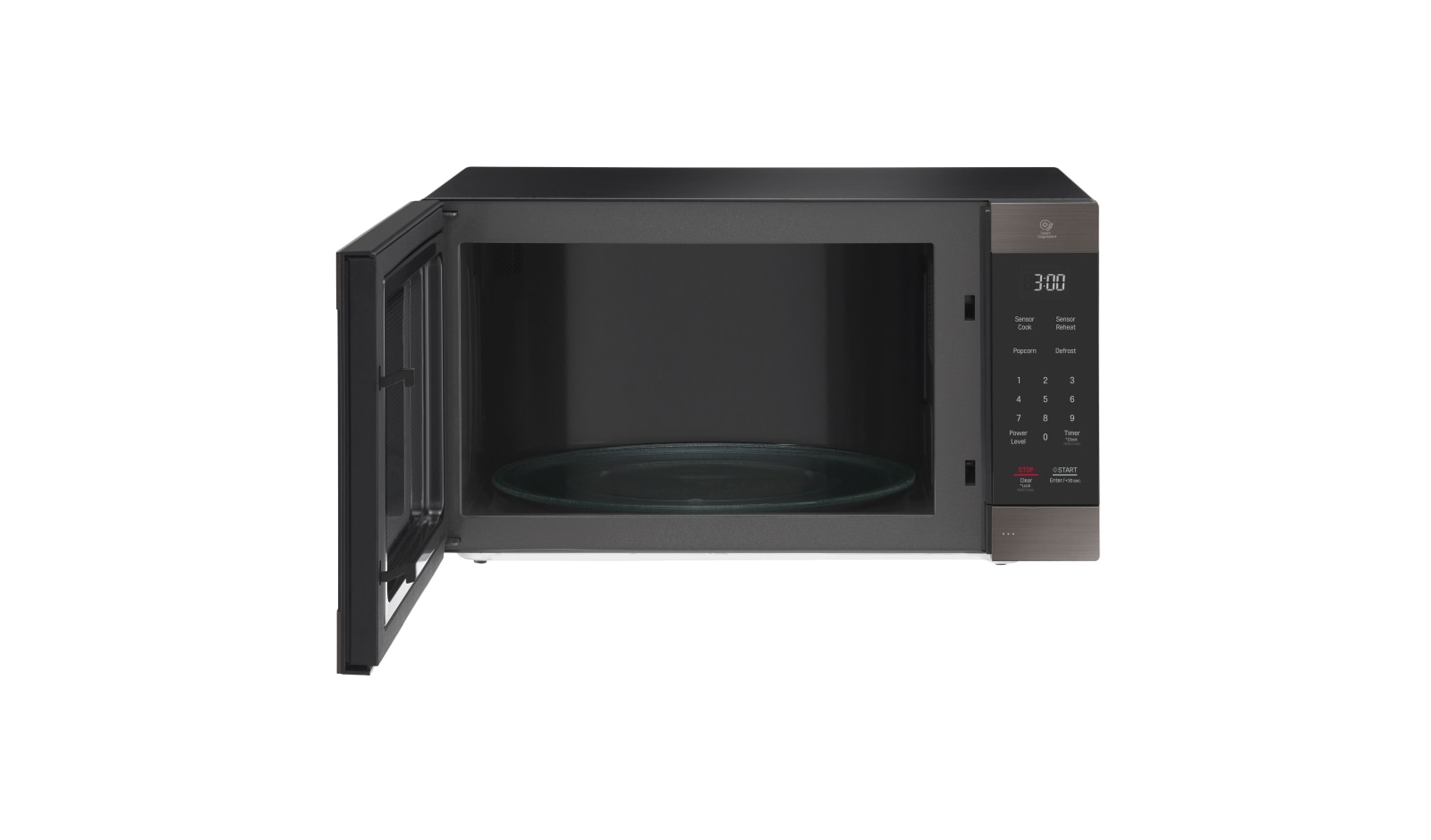 LG Black Stainless Steel Series 2.0 cu. ft. NeoChef? Countertop Microwave with Smart Inverter and EasyClean?, LMC2075BD