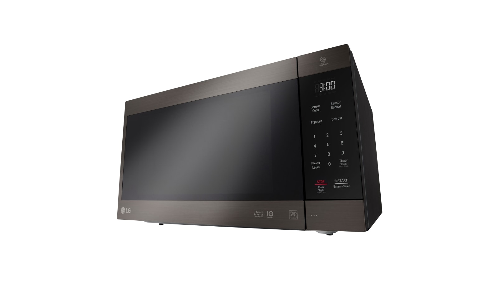 LG Black Stainless Steel Series 2.0 cu. ft. NeoChef? Countertop Microwave with Smart Inverter and EasyClean?, LMC2075BD