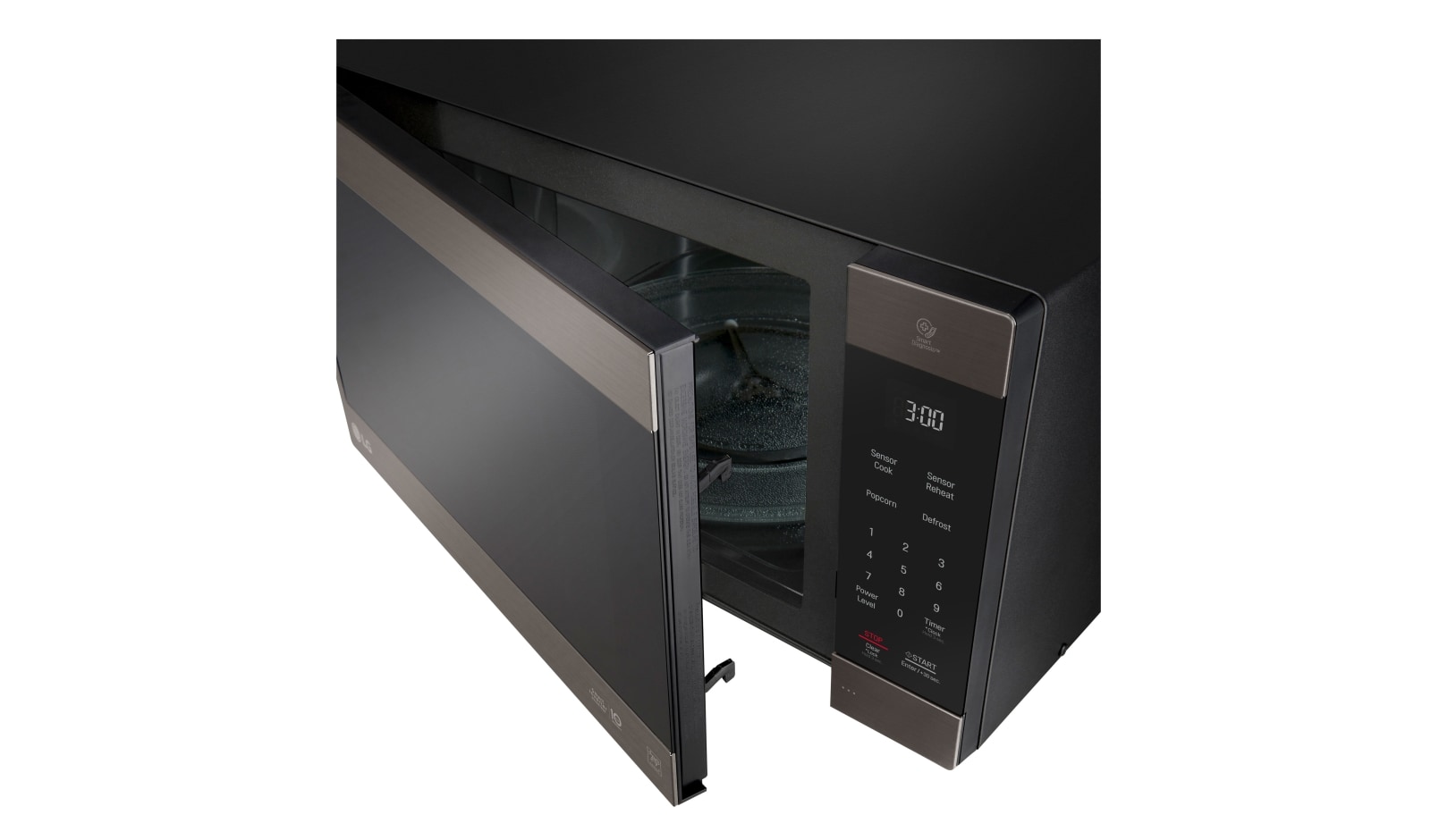 LG Black Stainless Steel Series 2.0 cu. ft. NeoChef? Countertop Microwave with Smart Inverter and EasyClean?, LMC2075BD