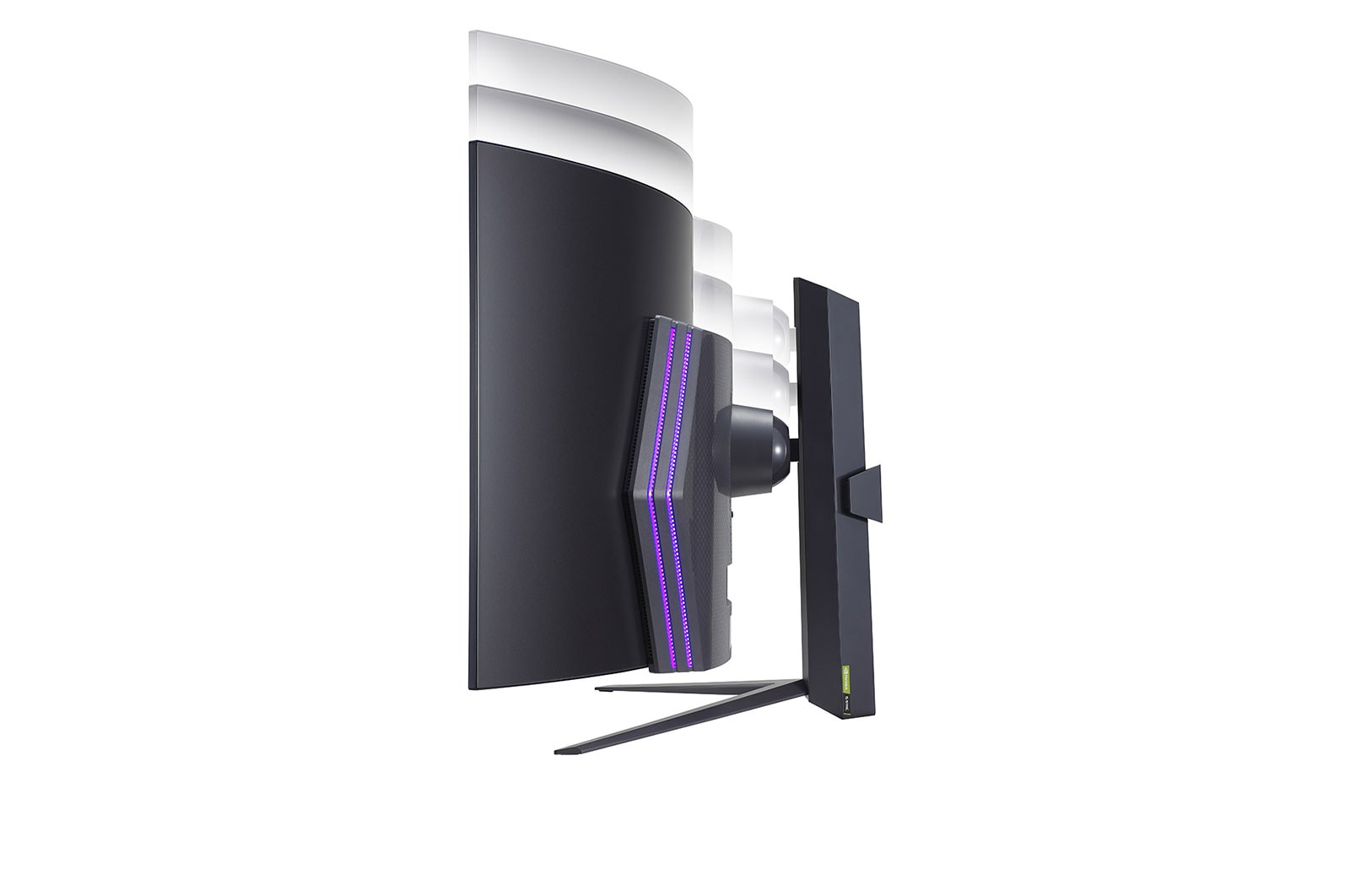 LG 45'' UltraGear? OLED Curved Gaming Monitor WQHD with 240Hz Refresh Rate 0.03ms (GtG) Response Time, 45GR95QE-B