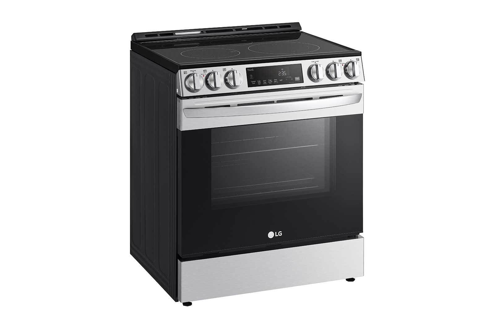 LG 6.3 cu ft. Smart Wi-Fi Enabled Fan Convection Electric Slide-in Range with Air Fry & EasyClean?, Stainless Steel, LSEL6333F