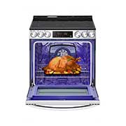 LG 6.3 cu ft. Smart Wi-Fi Enabled Fan Convection Electric Slide-in Range with Air Fry & EasyClean?, Stainless Steel, LSEL6333F