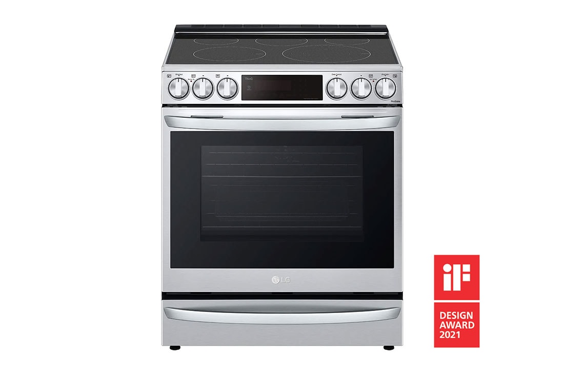 LG 6.3 cu ft. Smart Wi-Fi Enabled ProBake Convection? InstaView? Electric Slide-in Range with Air Sous Vide and Air Fry, LSEL6337F