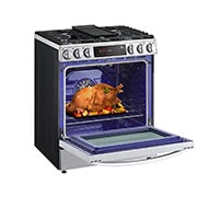 LG 6.3 cu ft. Smart Wi-Fi Enabled ProBake Convection? InstaView? Gas Slide-in Range with Air Fry, LSGL6335F