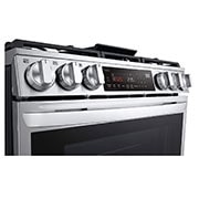 LG 6.3 cu ft. Smart Wi-Fi Enabled ProBake Convection? InstaView? Gas Slide-in Range with Air Fry, LSGL6335F