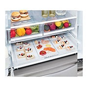 LG 36'' Smudge Resistant Refrigerator with ThinQ? Technology and Dual Ice Makers, LFXS26973S