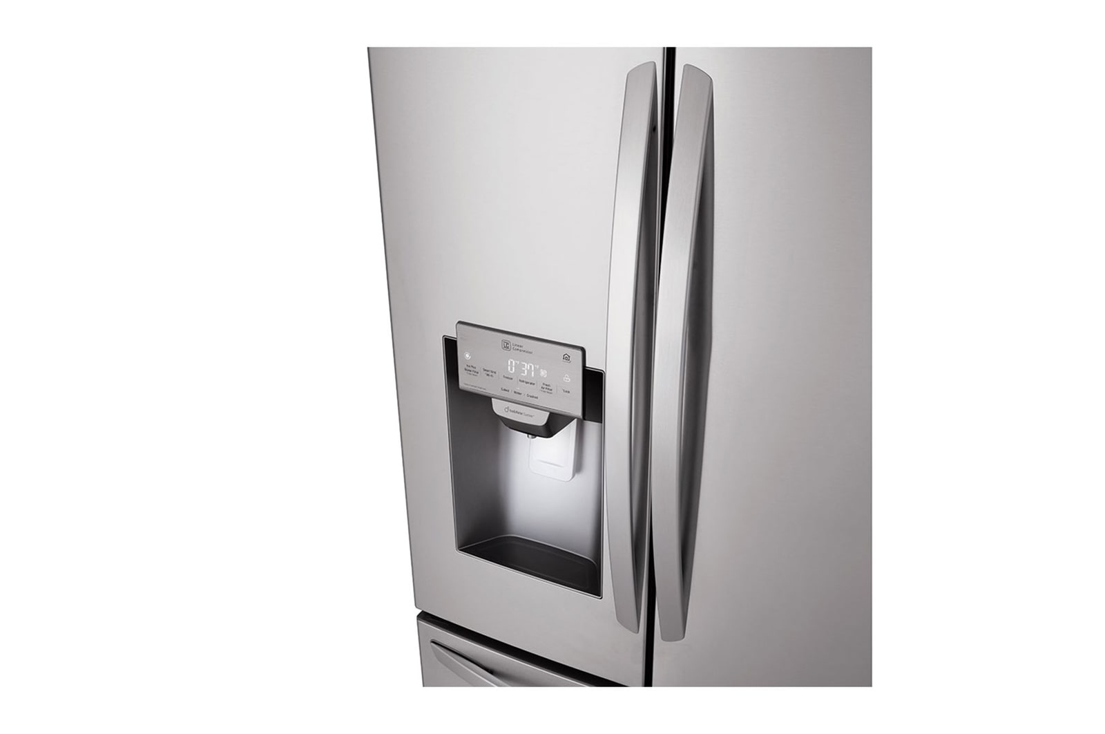 LG 36'' Smudge Resistant Refrigerator with ThinQ? Technology and Dual Ice Makers, LFXS26973S