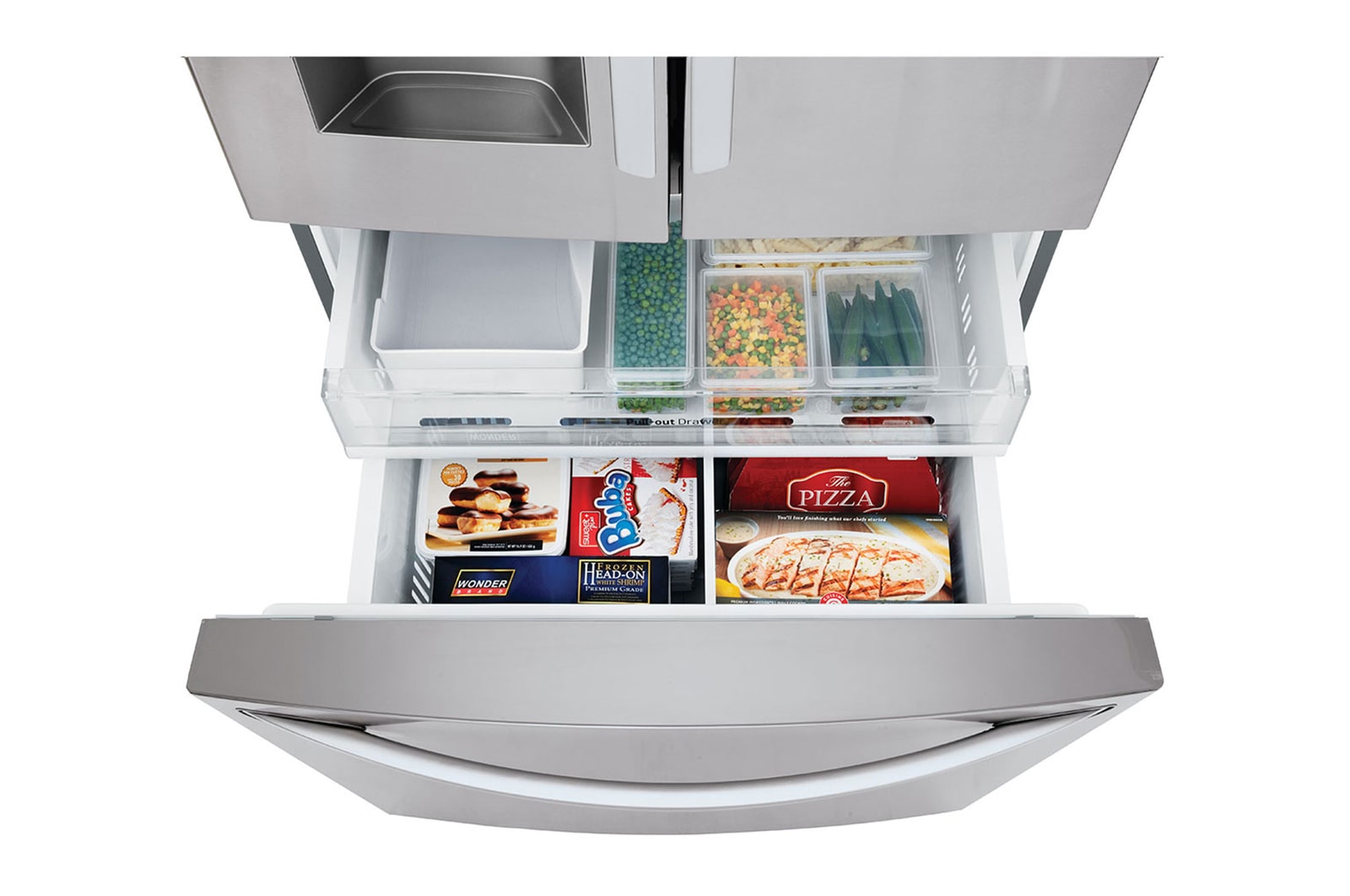 LG 36'' Smudge Resistant Refrigerator with ThinQ? Technology and Dual Ice Makers, LFXS26973S