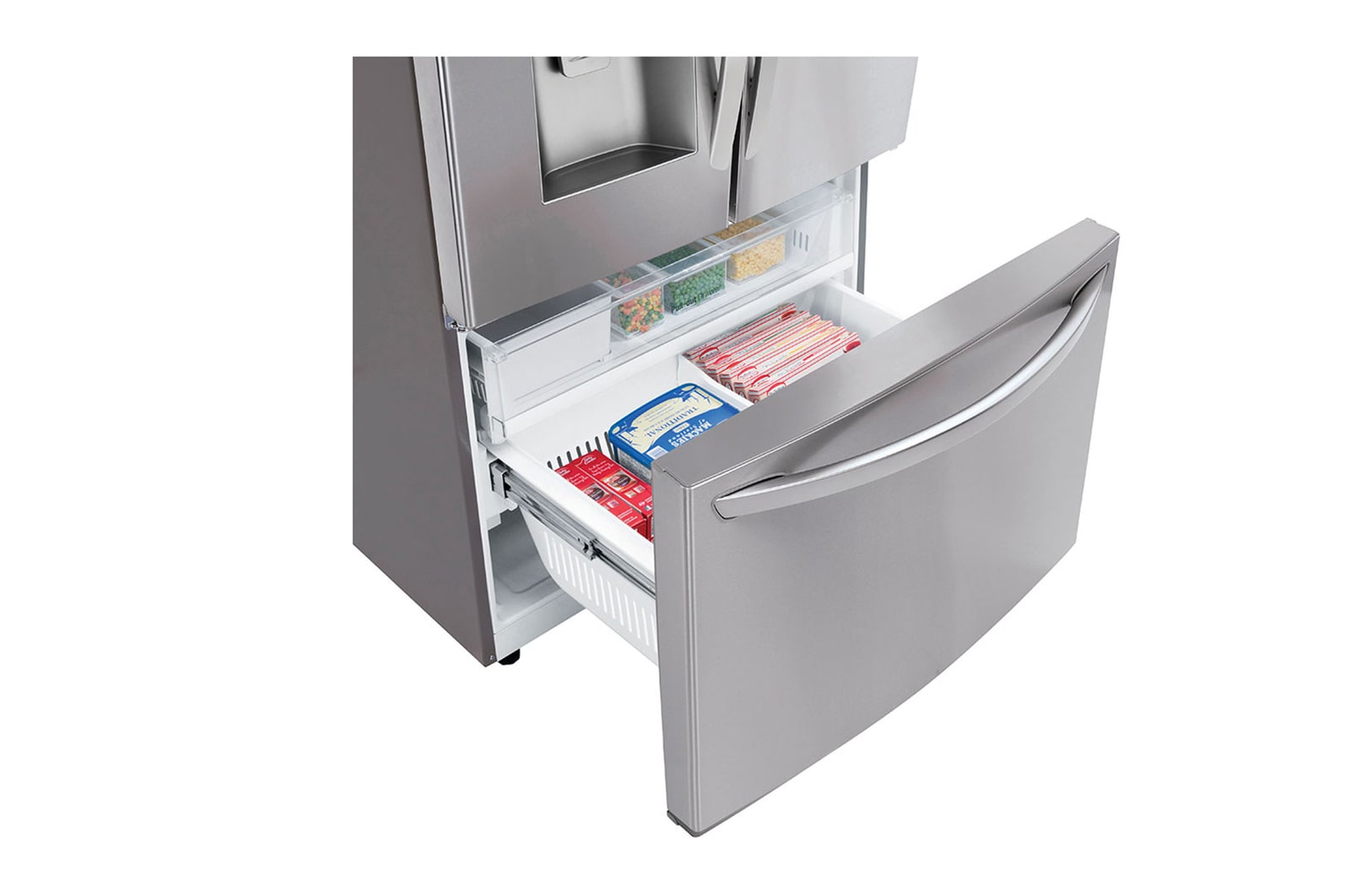 LG 36'' Smudge Resistant Refrigerator with ThinQ? Technology and Dual Ice Makers, LFXS26973S