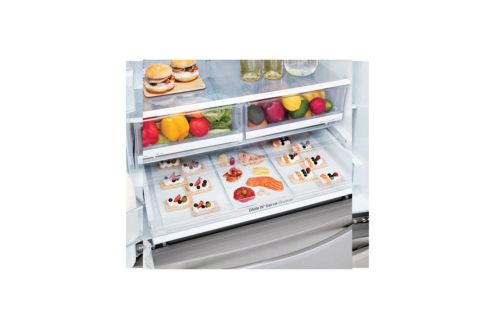 LG 36'' Smudge Resistant Refrigerator with ThinQ? Technology and Dual Ice Makers, LFXS26973S
