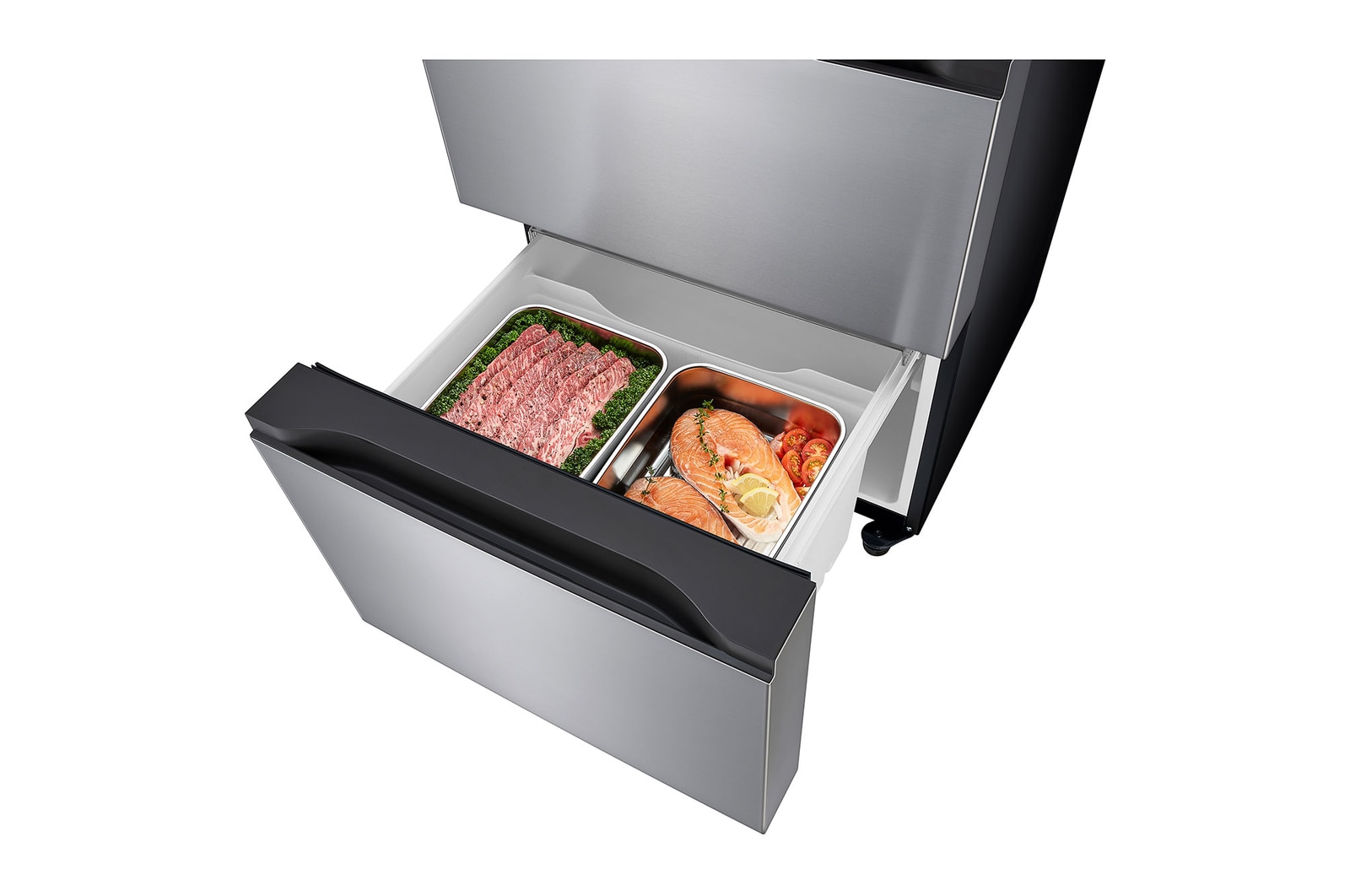 Bottom Door Opened with Meat