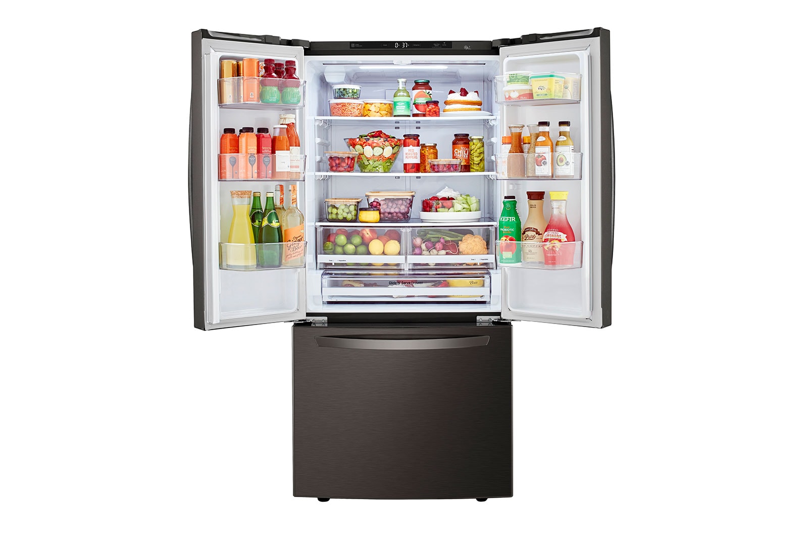 LG 33'' Smudge Resistant French Door Refrigerator with Smart Cooling? Plus, LRFCS2503D