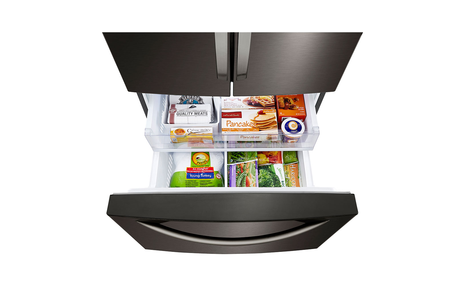 LG 33'' Smudge Resistant French Door Refrigerator with Smart Cooling? Plus, LRFCS2503D